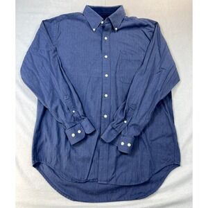 Austin Reed London Shirt Large Mens Blue Button‎ Up Cotton